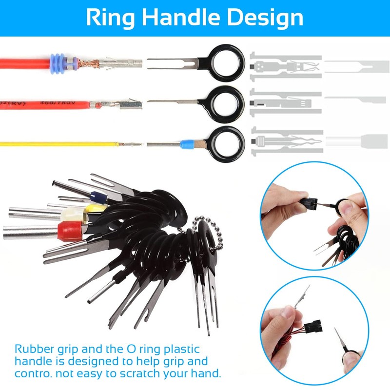 NICKLIN Terminal Removal Tool Kit,41Pcs Wire Terminal Extractor Removal Tool