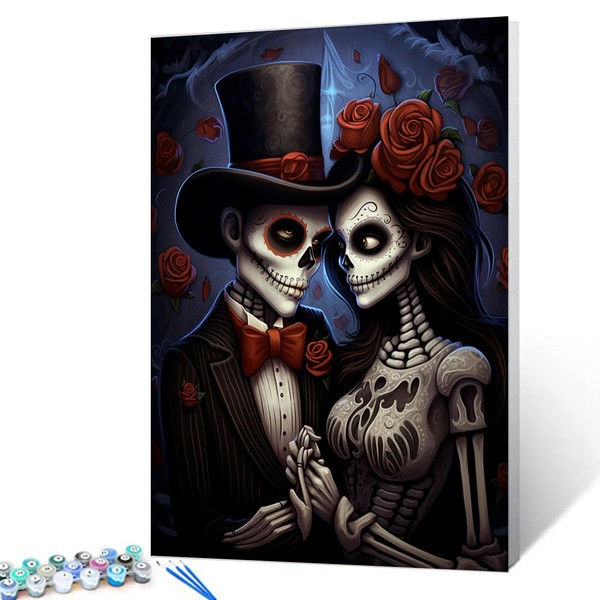 Couple Holding Hands DIY Paint by Numbers for Adults Beginners