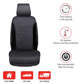 LUSRAIT Universal Seat Cushion, Comfortable Seat Cover with Full Back Support in Winter