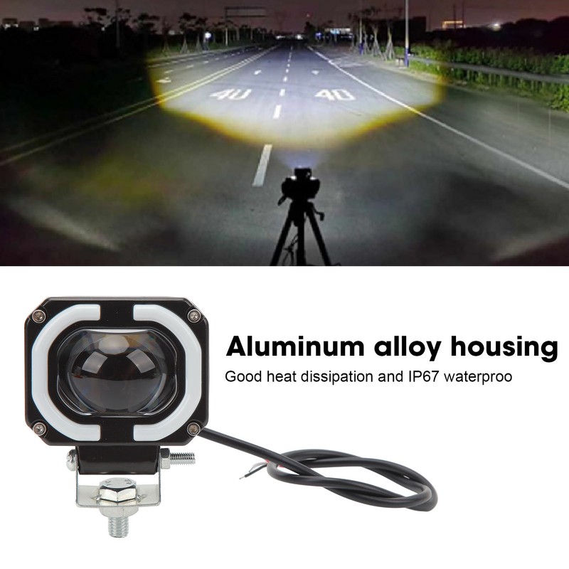 10 to 60V LED Spotlight 2000LM IP67 Waterproof Two Color