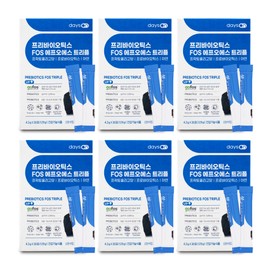 Oh Hanjin Days On Prebiotics FOS Triple 4.3g x 30 sachets, 6 packs / 오한진 데이즈온 프리바이오틱스 FOS 트리플 4.3g x 30포 6통