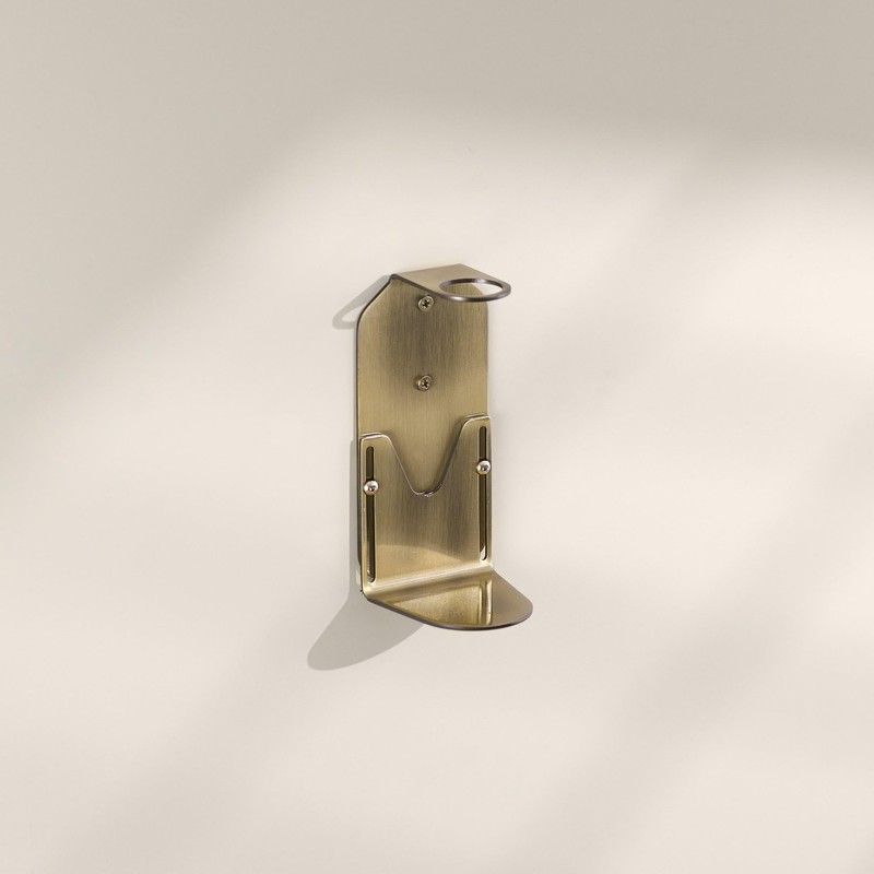 Kuishi Wall-Mounted Brushed Gold Soap Dispenser Bracket | 250-300ml Single