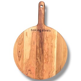 Baking Steel Cherry Wood14" Pizza Peel - Premium Wooden Pizza Peel for Wood-Fired Brick and Conventials Ovens - Tapered Edged with a Food-Safe Finish - Gifts for Dad