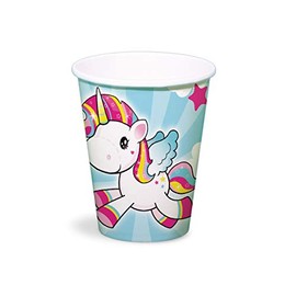 Bicchieri unicorno 250 ml - 8 pezzi