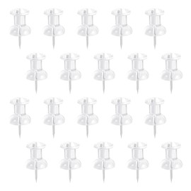 FSSTUD 20 Pcs 1.8 Inch Giant Large Push Pins Big Cork Board Thumb Tacks Jumbo Hanging Pins Bulletin Board Thumbtacks Wall Craft Pins School Office Supplies White