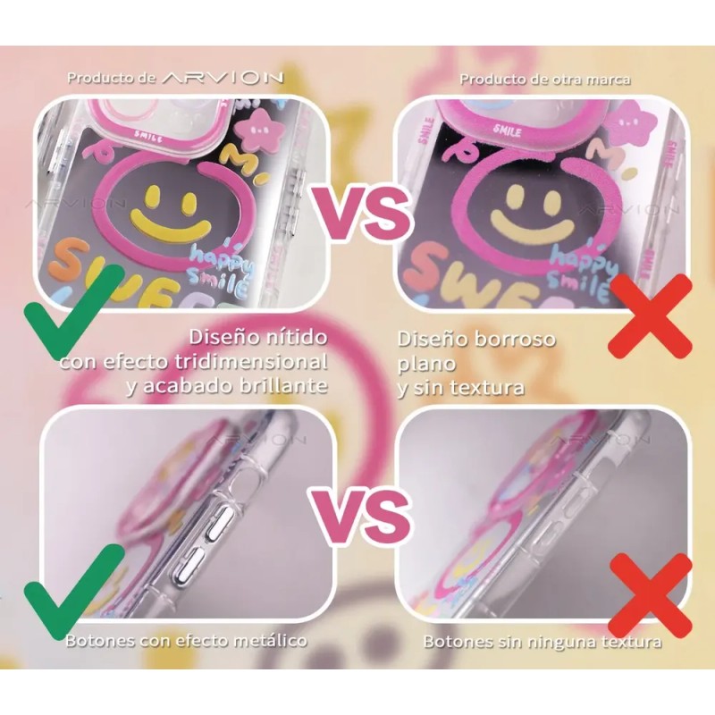 Funda Para Motorola Espejo Cute Corazones Antigolpes Mujer