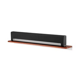 Monoprice Mahogany Universal Soundbar Shelf - 42 Inch, 33 lbs Weight Capacity, Easy Assembly, Durable, Resist Wear and Tear