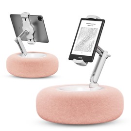 SupeDesk SupeDesk Tablet Pillow Stand for Reading, Adjustable Tablet Pillow Stand for Lap with Detachable Bowl, Fits 4.7"-13" Kindle/Phones/Tablets, Watch Videos, Stream Media, Pink