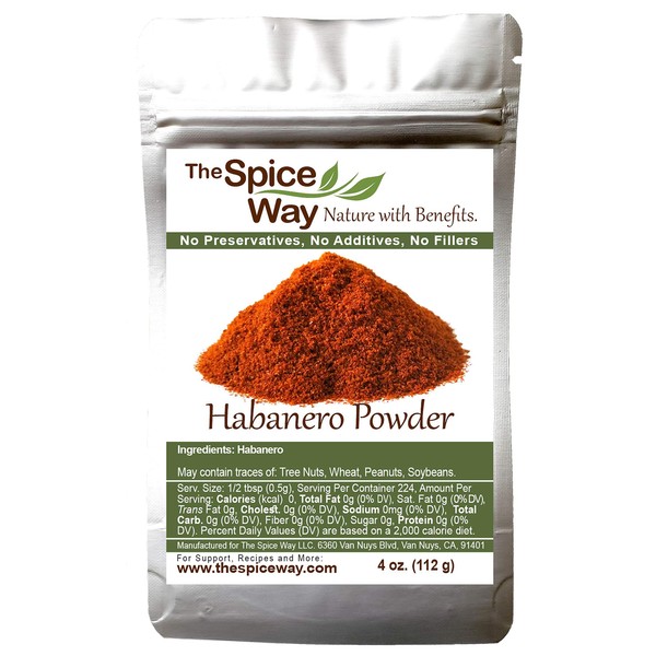 The Spice Way Premium Habanero Ground Pepper - 4 oz