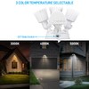 LEONLITE 3CCT LED Security Light Motion Sensor, Aluminum Flood Lights
