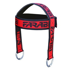 Farabi Hearing Harness Neck Builder Harbinger Head Harness Neck Builder Belt Dip Training Weight Lifting Padded Faux Leather Replacement Head Strap Chain Thickness Adjustable Belt Fitness Gym Training