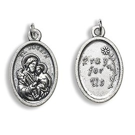 BULK Saint St Joseph W Child Pray for Us Deovtional Petite Medal