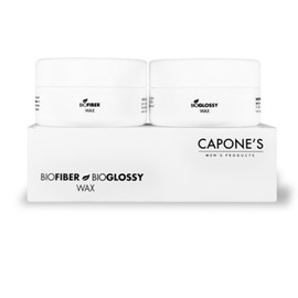 Capone´S Set - Bio-Glossy Wax Shine Effect 100 ml + Bio-Fiber Wax Matt Effect 100 ml / 3.38 oz- With Extract Acai