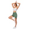 Ksmien Bermudas de algodón de punto para mujer con bolsillos