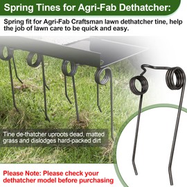 43783 Dethatcher Replacement Spring Tine for Agri-Fab Lawn Dethatcher, 8Pack Lawn Tractor Dethatcher Attachment Dethatcher Tine Replacement, Replacement Parts for Agri-Fab Craftsman De-Thatcher