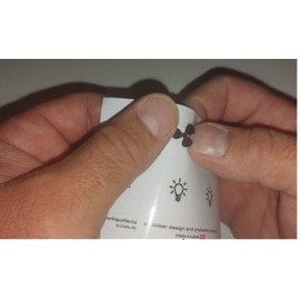 Switch Sticker Set with 3 x Fan and 3 x Light Symbol Stickers (RP16/1) (14 mm)