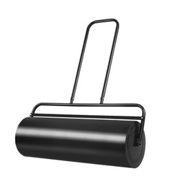 UJOYPAYD 36 x 12 Inch Tow Lawn Grass Roller,16 Gallons Push/Tow Behind Garden Drum Roller,Water/Sand Filled Steel Lawn Roller with U-Style Handle for Seeding Planting (Black)
