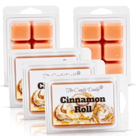 The Candle Daddy Cinnamon Rolls Scent - Maximum Scented Wax Cubes/Melts- 5 Packs -10 Ounces Total- 30 Cubes