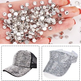 KASESSS 5760 Pieces Rhinestones Kit, Rhinestones for Clothes, Rhinestones for Craft SS5/SS6, Hotfix Rhinestones Black Silver, Flat Back Rhinestone for Nail Art,Scrapbook Embellishments,DIY Decoration