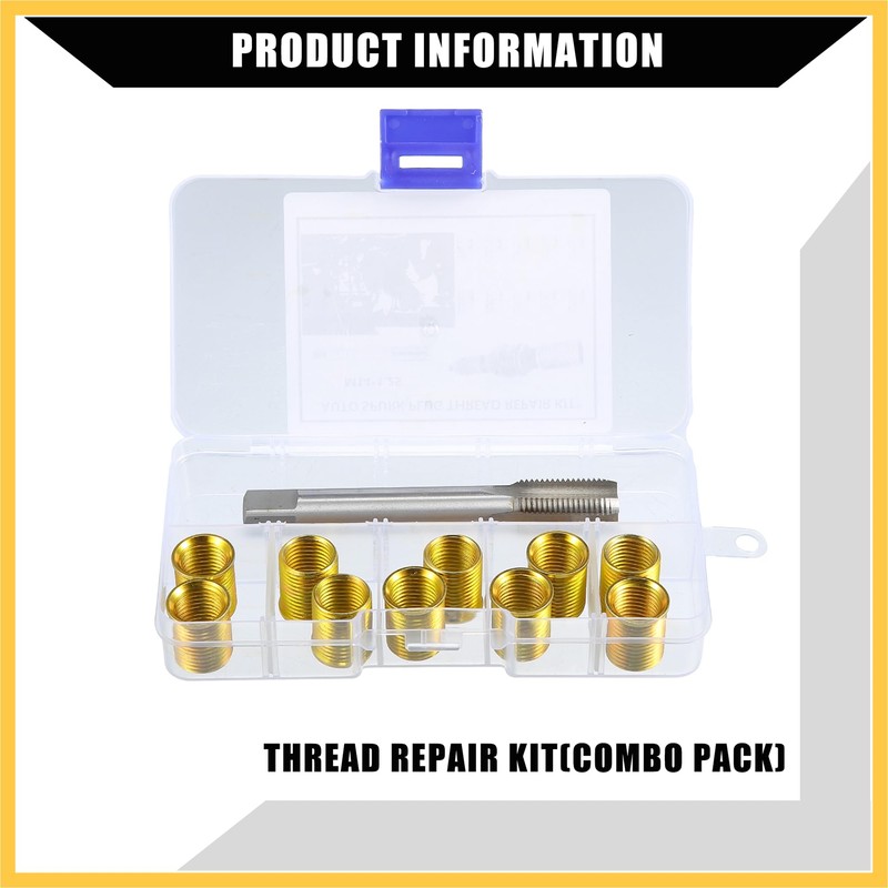 REPAIROCK Outer Universal Spark Plug Thread Repair Tools with M12x1.25