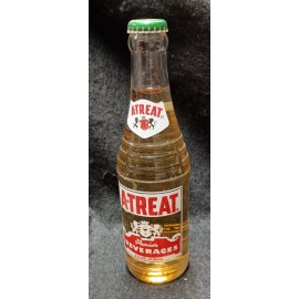 A-Treat Vintage A-Treat Ginger Ale Soda Beverage Full Bottle 8 oz Allentown PA