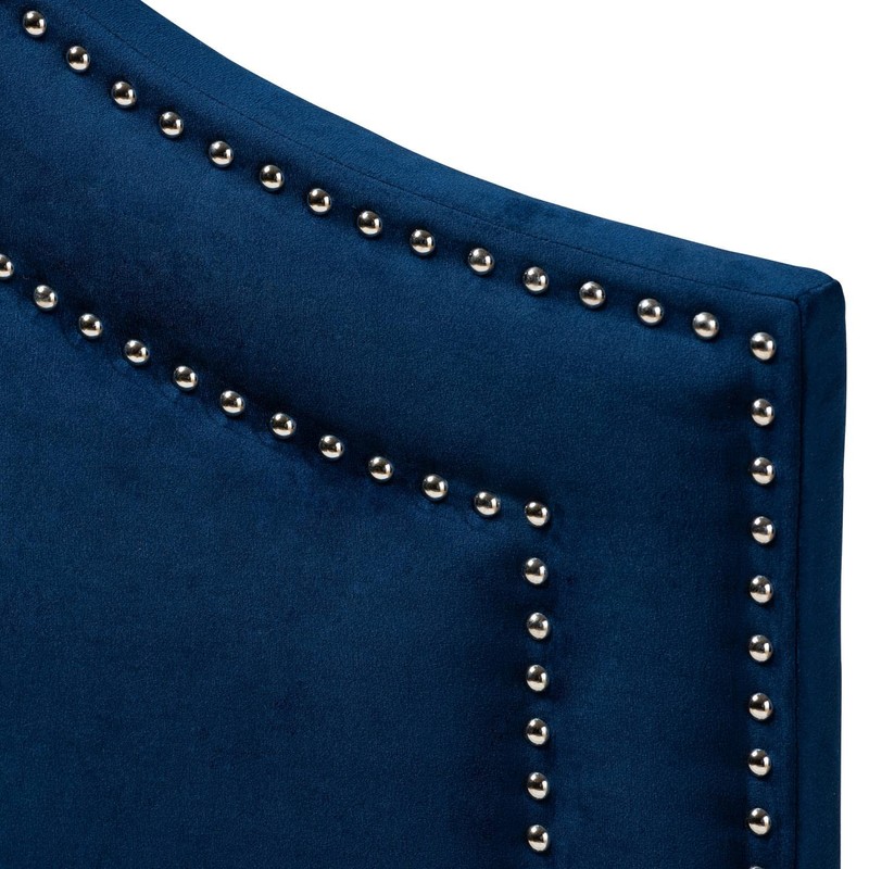 Baxton Studio Avignon Modern and Contemporary Navy Blue Velvet Fabric