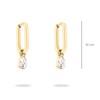 Echtzeit Hoop Earrings EJ-0025-E-22 IP Gold, 14 carat gold-plated stainless