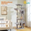 PETEPELA 69" Tall Cat Tree for Indoor Large Cats, Cat