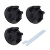 SING F LTD 3Pcs 9704230 Blender Coupler Gear Rubber Clutch