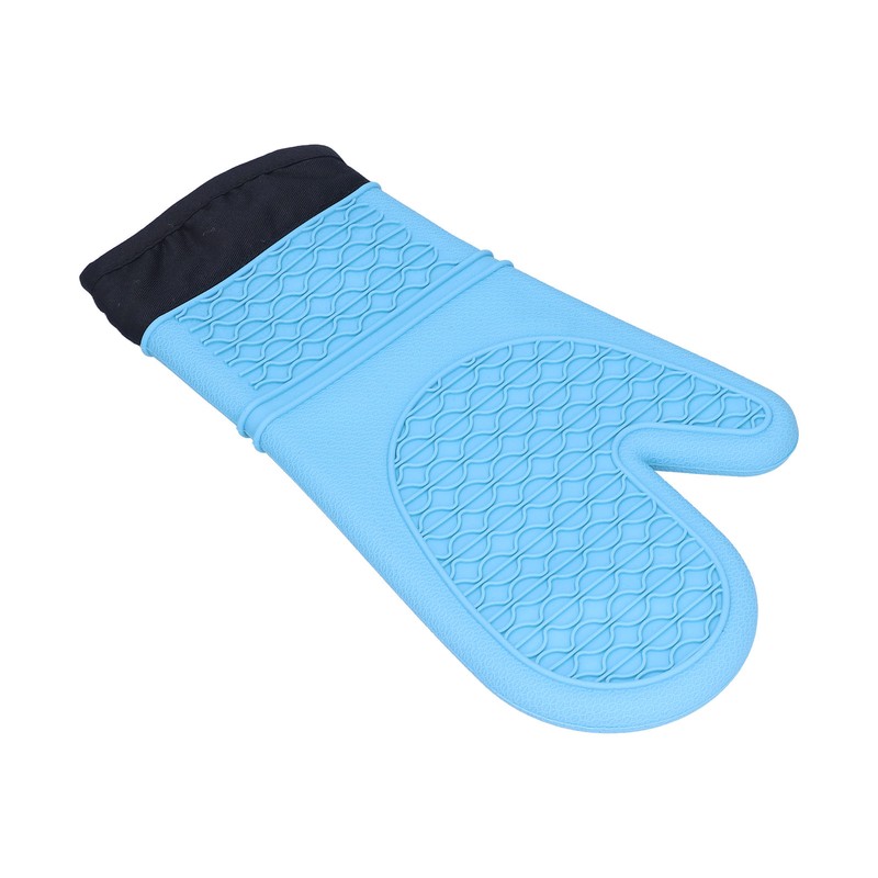 Silicone Oven Mitts with Cotton Heat Insulated Anti Scalding Baking