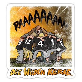 Spreadshirt Die Wilden Kerle RAAAAA Ausruf Sticker Max. 10 x 10 cm 10 x 10 cm Matt White