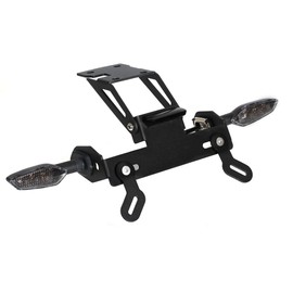 License Plate Holder Rear Fender Eliminator Tail Tidy LED Indicator Turn Signal Blinker Kit Compatible with Z650 ER650 NINJA650 EX650 2017-2024, Smoke