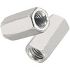 20 PCS Long Rod Nuts,Hex Coupling Nuts Fasteners,Hex & Machine