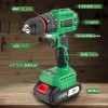 20V Brushless Cordless Drill/Driver w/2Ah Battery, 3/8" Chuck, 18+3P &