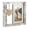 Photo Frame 4x6, Rotating Floating Wooden Picture Frames with Heart