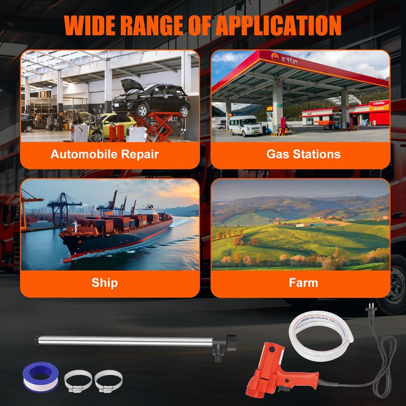 110V Electric Fuel Transfer Pump-High Power 1980W Multi-Functional Liquid Transfer