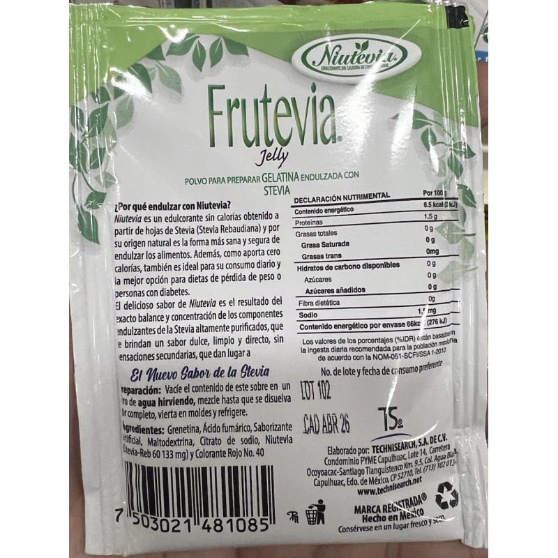 Frutevia 3 FRUTEVIA Gelatin Dessert Sugar Free Lemon. Gelatina Light