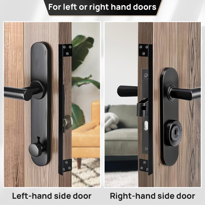 Catephe Door Latch Cover, 2 Pcs Door Latch Guard Plate,