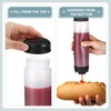 Sabary 6 Pcs 16 oz Inverted Plastic Squeeze Bottles Refillable