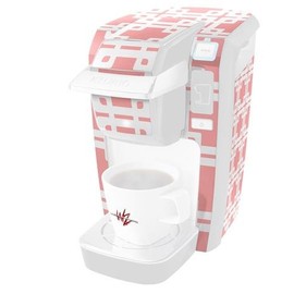 WraptorSkinz Decal Style Vinyl Skin compatible for Keurig K10 / K15 Mini Plus Coffee Makers Boxed Pink (COFFEE MAKER NOT INCLUDED)