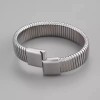 ZARD Omega Chain Chunky Bangle Bracelet in Silver