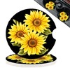 2-Piece Set of Car Coasters (Sunflower)