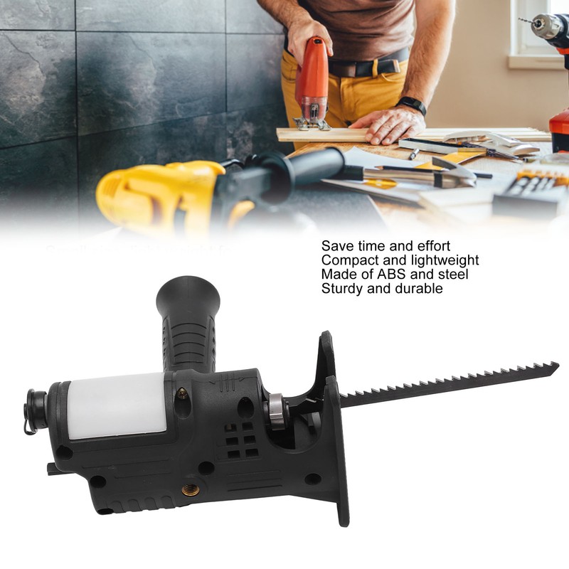 Black Electric Drill to Chain Saw Adapter Converter Ergonomic Electric