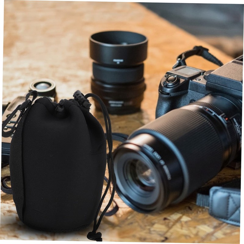 OSALADI Elegant Neoprene Lens Case for DSLR Camera Lens Pouch