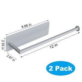 RedCall 2 Pack Magnetic Paper Towel Holder for Fridge, Kitchen Towel Holder for Refrigerator/BBQ Grills/Griddles Toolbox/RV,Powerful Magnetic Towel Bar,Kitchen Bathroom Organizers and Storage