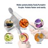 Potato Ricer,Ricer For Mashed Potatoes,Heavy Duty Potato Masher With 3