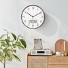 Nbdeal Analog Wall Clock, Stylish, Silent, Date Display, Day Display,