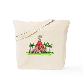 CafePress VOLCANO Tote Bag Reusable Natural Beige Canvas Shopping Bag
