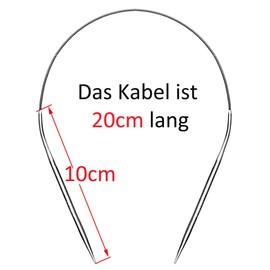 Seawhisper 40 cm circular knitting needles, metal.