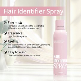 Hair Identifier Spray for Face Shaving, Skin Face Hair Identifying Spray with Razors, Moisturizing and Skin Care Set (01)